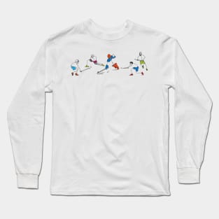 Hockey players in action Long Sleeve T-Shirt